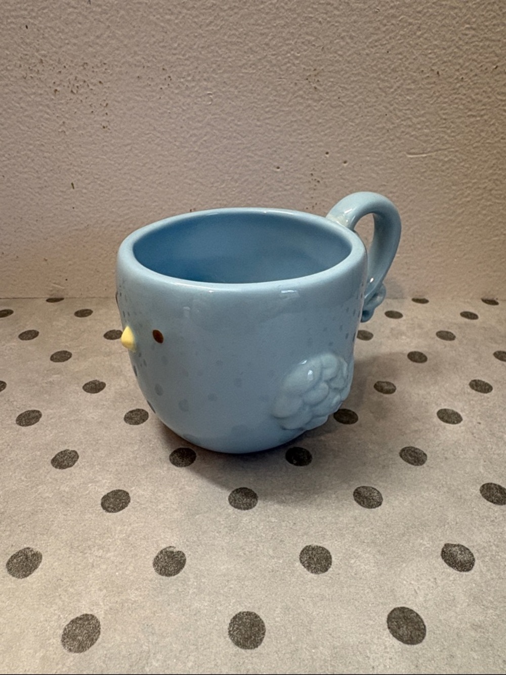 Cute Light Blue Bird Ceramic Mug